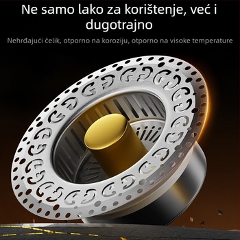 Desley kuhinjska odvoda s filtrom, nehrđajući čelik, moderni stil