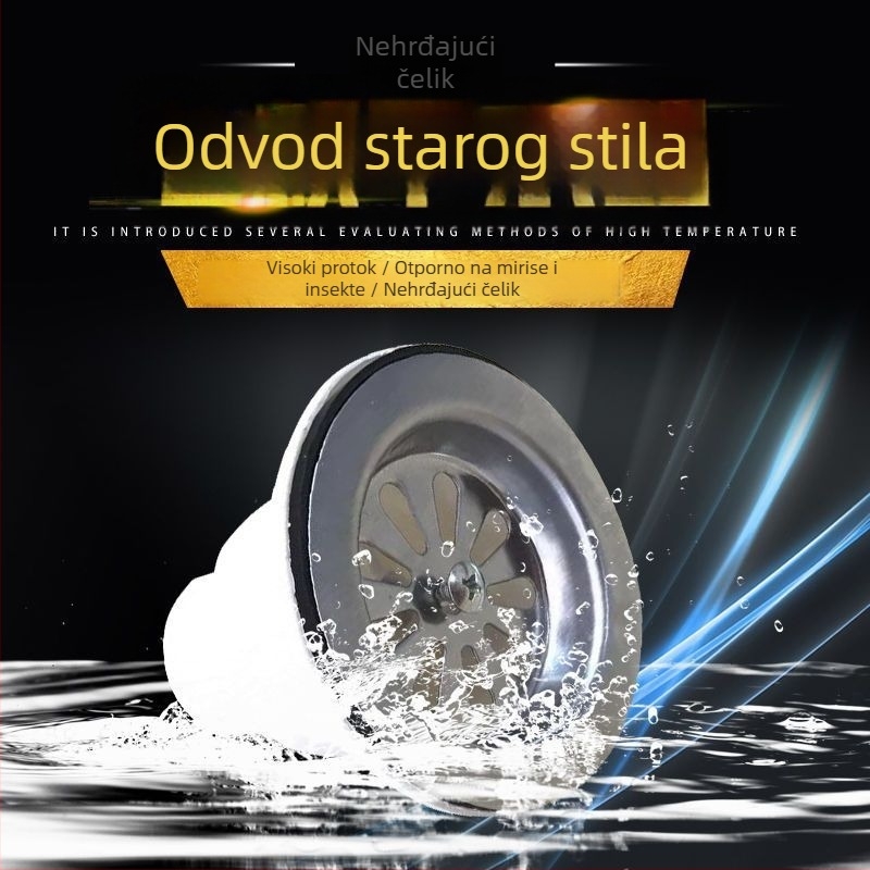 Staro stil odvod sudopera od čelika, CE certifikat, proizvedeno u Kini