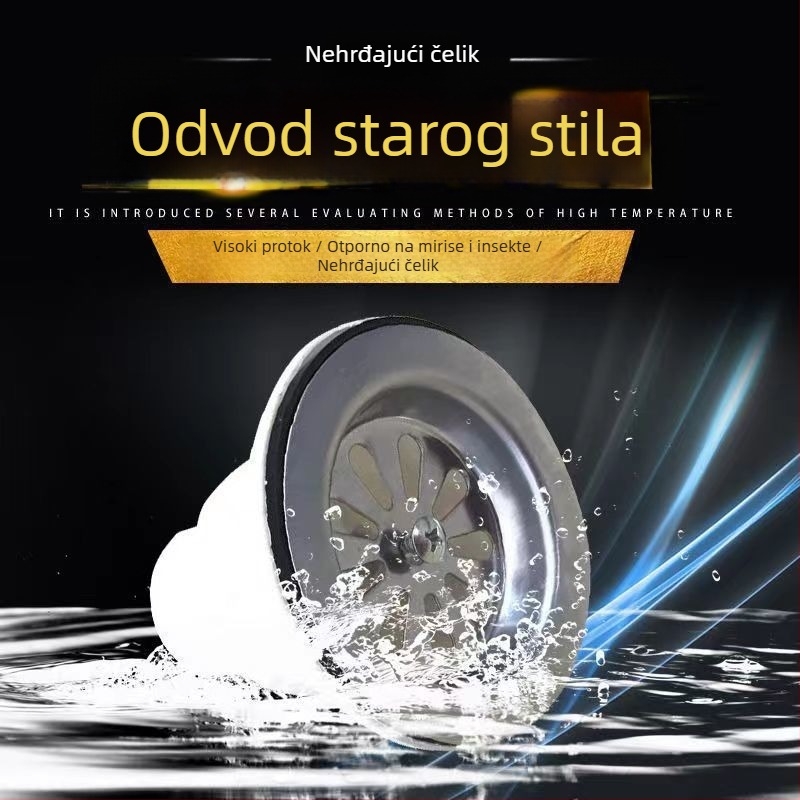 Staro stil odvod sudopera od čelika, CE certifikat, proizvedeno u Kini