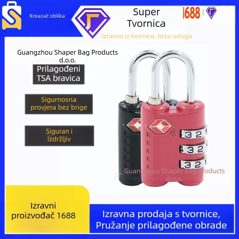 Dillon S801 brava za prtljagu, ABS plast i cink legura, protiv krađe