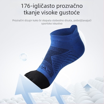 Muške Coolmax čarape s pet prstiju za planinarenje i maraton, kratke za trčanje na otvorenom