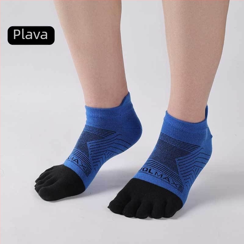 Muške Coolmax čarape s pet prstiju za planinarenje i maraton, kratke za trčanje na otvorenom