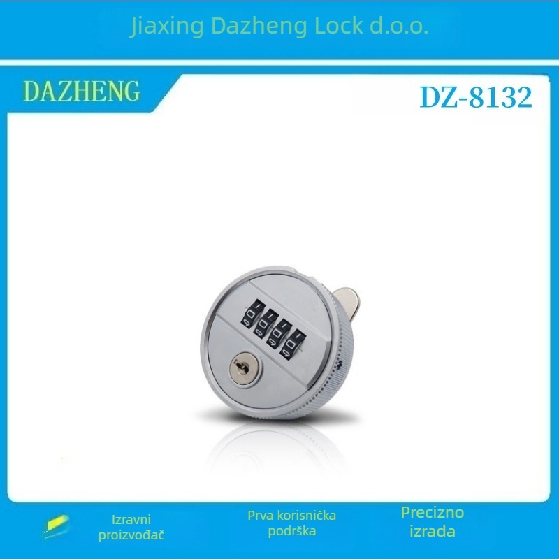 DAZHENG mehanička brava za ladice ormara DZ-8132, cink