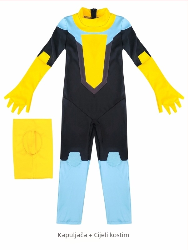Halloween kostim za djecu za izvedbu, cosplay i školske zabave, unisex, 95% poliester.