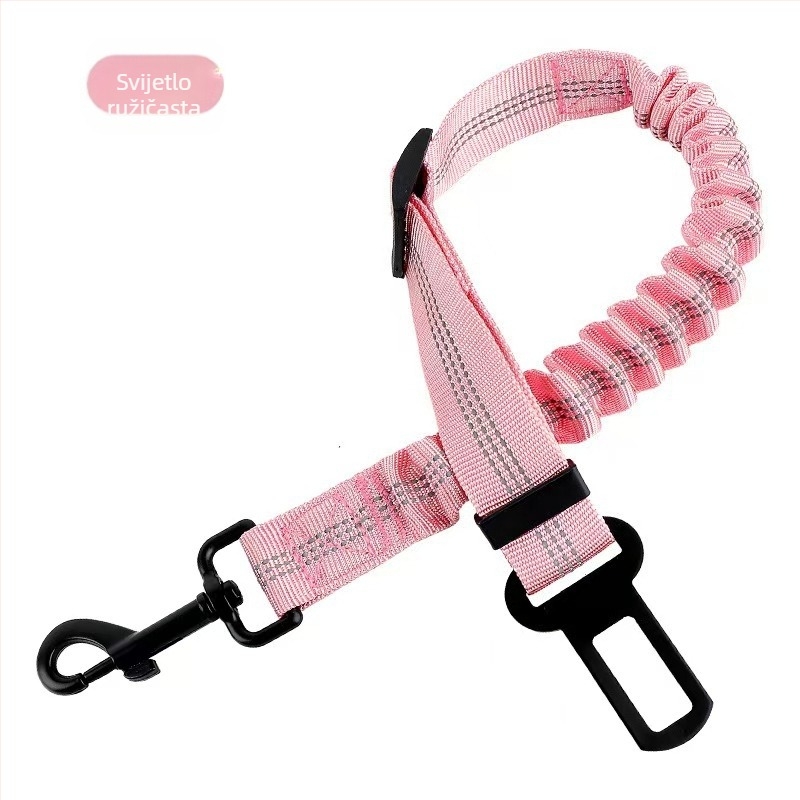 Sigurnosni kaiš za psa u autu – prilagodljivi najlonski povodac za vuču, izvučni mehanizam, podrijetlo Zhejiang