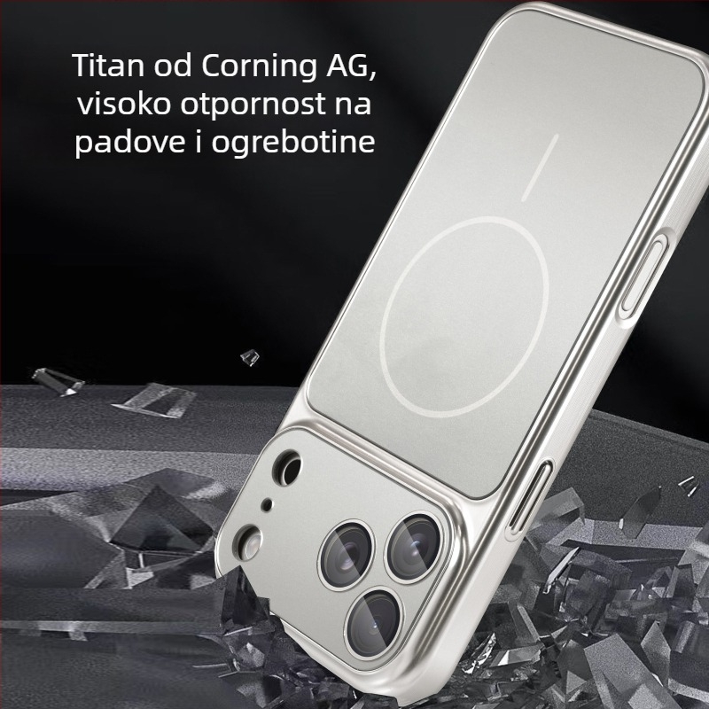 Kućište za iPhone 17 Pro/Pro Max s mat završnom obradom, otporno na udarce, magnetsko zatvaranje i zaštita od otisaka prstiju — Kompatibilno s iPhone 15–17 serijom