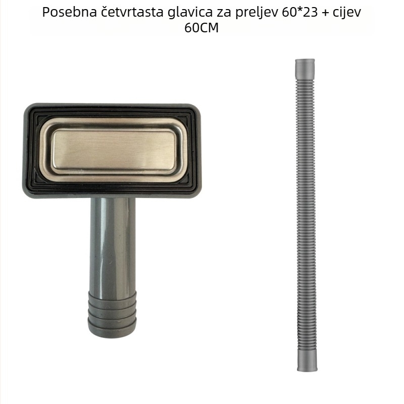 Drenažni dodatak za sudoper, nehrđajući čelik + PP, Model 1017, Težina 0,2 g, Moderno minimalistički stil