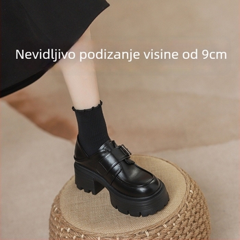 Ženski loaferi s skrivenom petom i platformom, gornji dio od mikrovlakna, ulošak od lateksa, potplat PU, slip-on