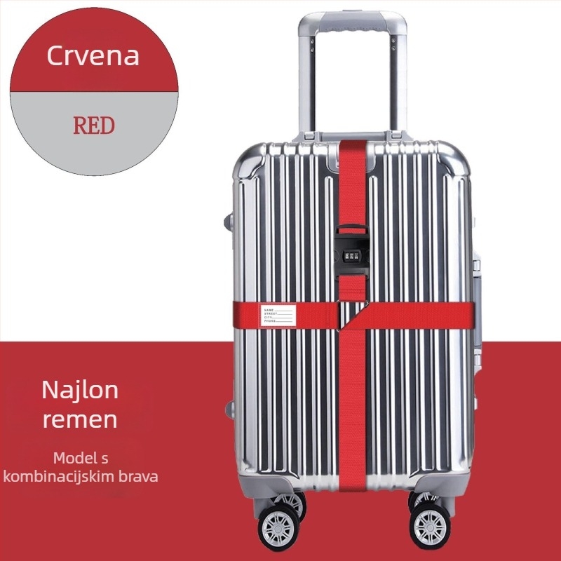 Najlonski kaiš za prtljagu s funkcijom protiv krađe, otpornošću na udarce i smanjenjem opterećenja (Materijal: Najlon; Funkcije: Protiv krađe, Otpornost na udarce, Smanjenje opterećenja; Marka: Vlastita proizvodnja)