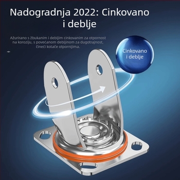 Univerzalna poliuretanska teška okretna kolica za kolica i prikolice – tiho djelovanje