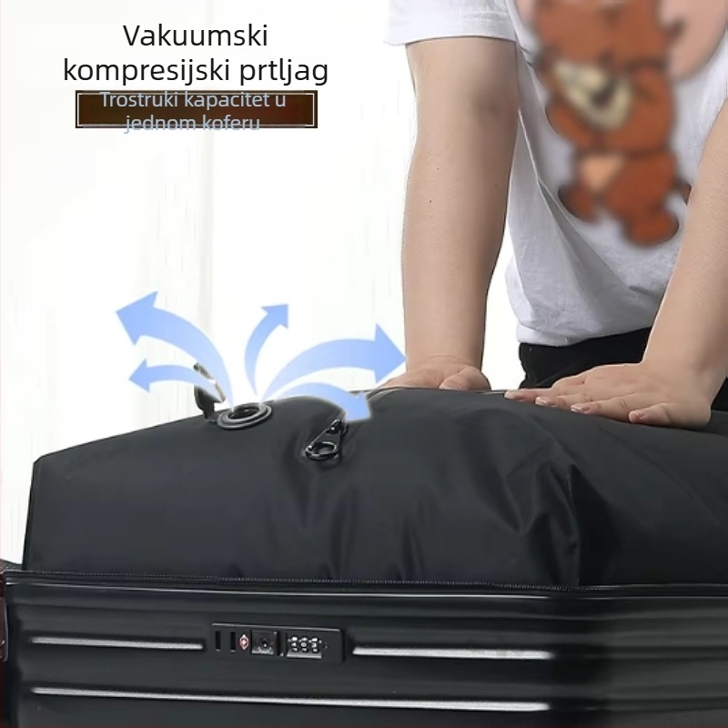 Walizka s vakuumsko-kompresijskim sustavom i uklonjivom zaptivom torbom, kapacitet 56–75 L, tvrdi PC kućište, TSA zaključavanje, vodootporna