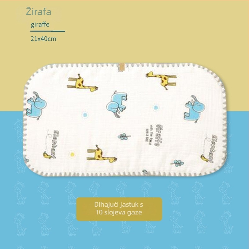 Oblačni jastuk za novorođenčad — Bibione/Bibiwan — 100% pamuk — crtani stil — uzrast 0–1 godina