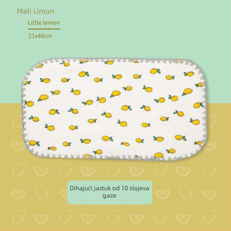 Oblačni jastuk za novorođenčad — Bibione/Bibiwan — 100% pamuk — crtani stil — uzrast 0–1 godina