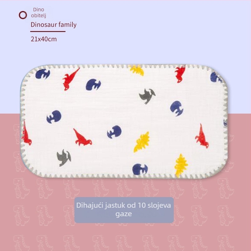 Oblačni jastuk za novorođenčad — Bibione/Bibiwan — 100% pamuk — crtani stil — uzrast 0–1 godina