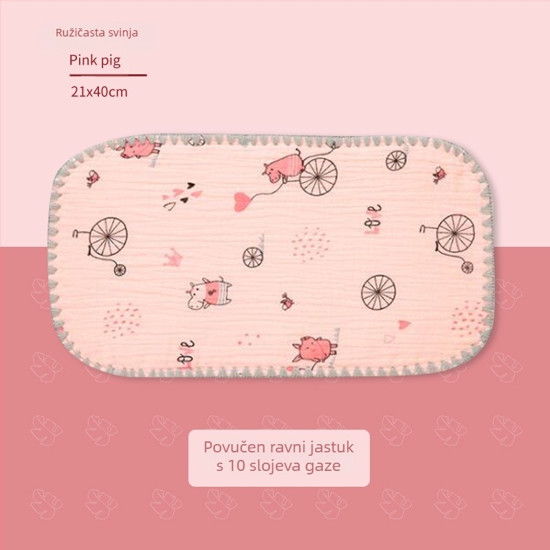 Oblačni jastuk za novorođenčad — Bibione/Bibiwan — 100% pamuk — crtani stil — uzrast 0–1 godina