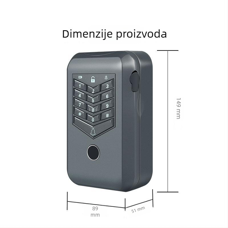 Inteligentna kutija za ključeve s bravom Kerong Kr–kb148, cinkova legura, zidna montaža, moderan stil