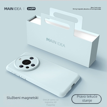 Futrola za telefon Huawei Mate80 Pro - magnetsko privlačenje, otpornost na pad, tekući silikon (Materijal: tekući silikon; Kompatibilnost: Huawei Mate80 Pro; Završna obrada: sprej)
