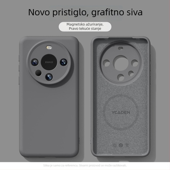 Futrola za telefon Huawei Mate80 Pro - magnetsko privlačenje, otpornost na pad, tekući silikon (Materijal: tekući silikon; Kompatibilnost: Huawei Mate80 Pro; Završna obrada: sprej)