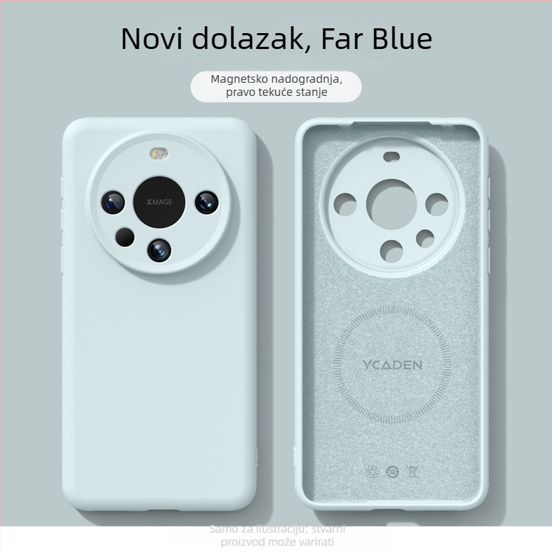 Futrola za telefon Huawei Mate80 Pro - magnetsko privlačenje, otpornost na pad, tekući silikon (Materijal: tekući silikon; Kompatibilnost: Huawei Mate80 Pro; Završna obrada: sprej)