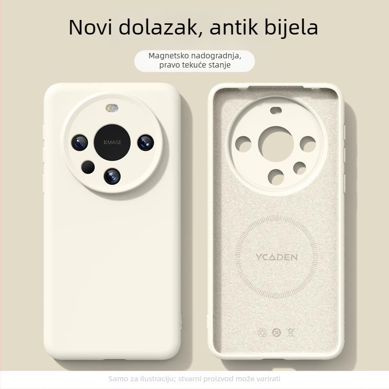 Futrola za telefon Huawei Mate80 Pro - magnetsko privlačenje, otpornost na pad, tekući silikon (Materijal: tekući silikon; Kompatibilnost: Huawei Mate80 Pro; Završna obrada: sprej)