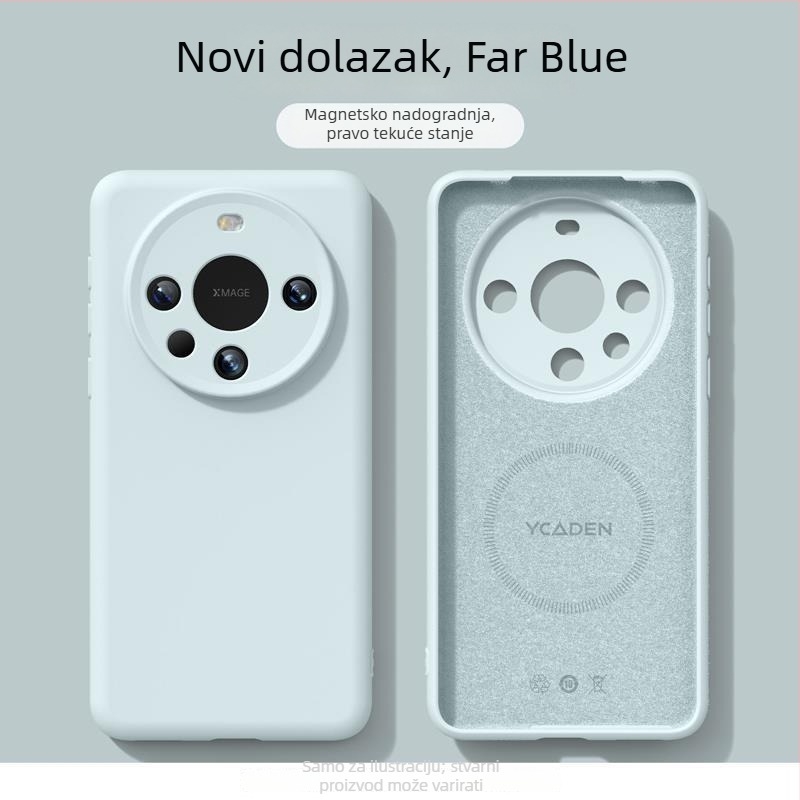 Futrola za telefon Huawei Mate80 Pro - magnetsko privlačenje, otpornost na pad, tekući silikon (Materijal: tekući silikon; Kompatibilnost: Huawei Mate80 Pro; Završna obrada: sprej)