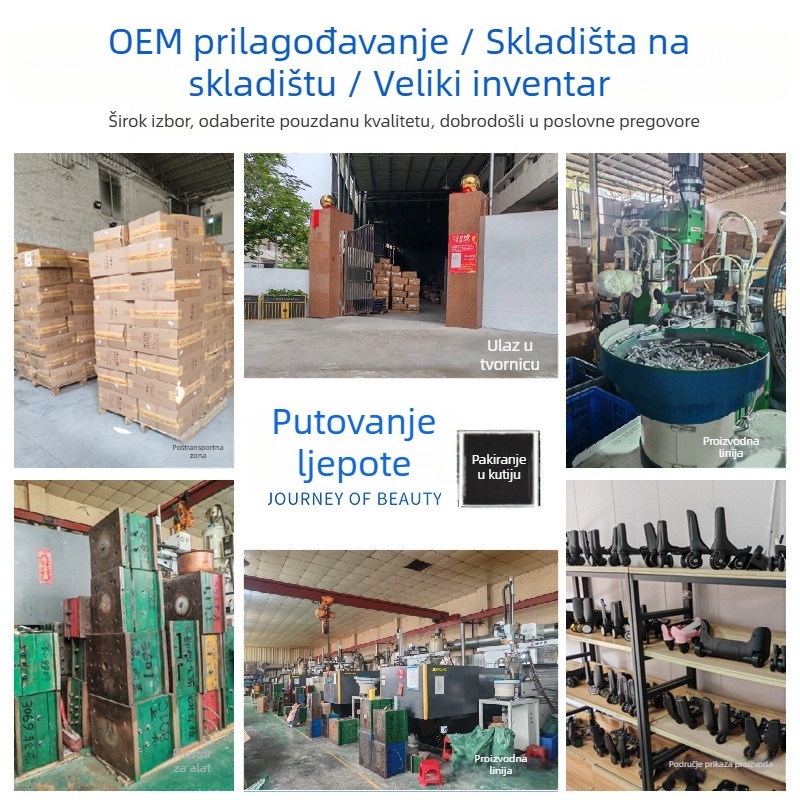 Univerzalni kotač za kofer – tih, otporan na habanje, TPE kotač s PP kućištem i PA nosačem (zamjena)