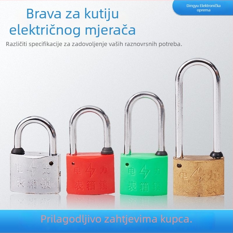 Katanac za kutiju brojila, Model Type C, Plastiko-čelik materijal, Marka Dingyu Electric Power, za električnu energiju, plin, vodu, nekretnine