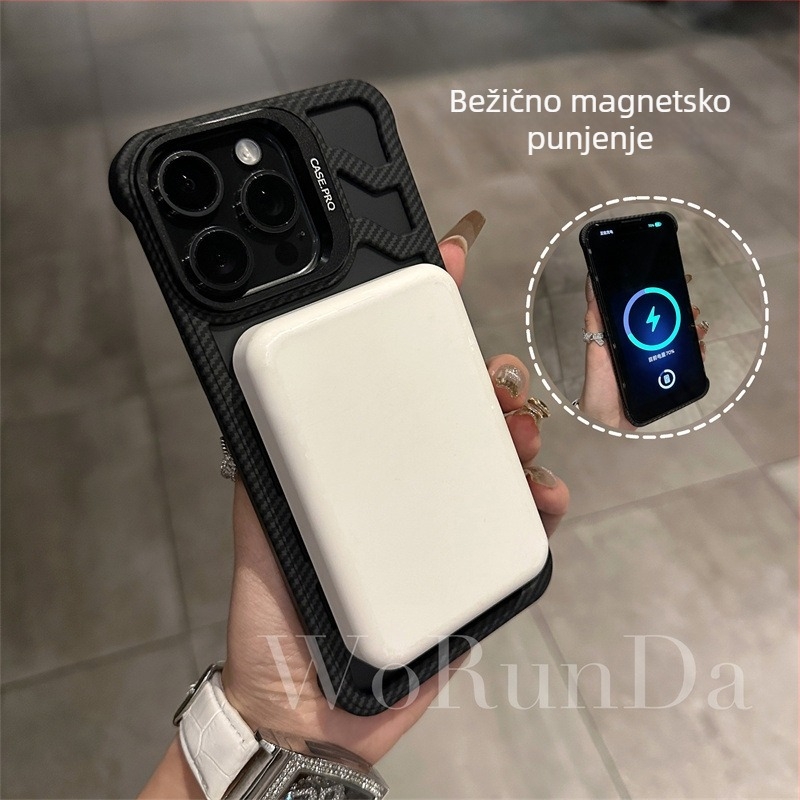 Kućište za mobitel za iPhone 11–14 seriju, bez rubne, mat PC, magnetska podrška, otpornost na pad