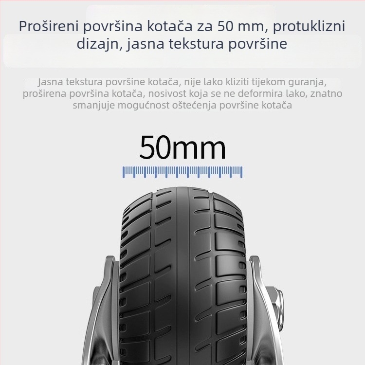Teški univerzalni kotači za kolica i prikolice, gumeni kotači
