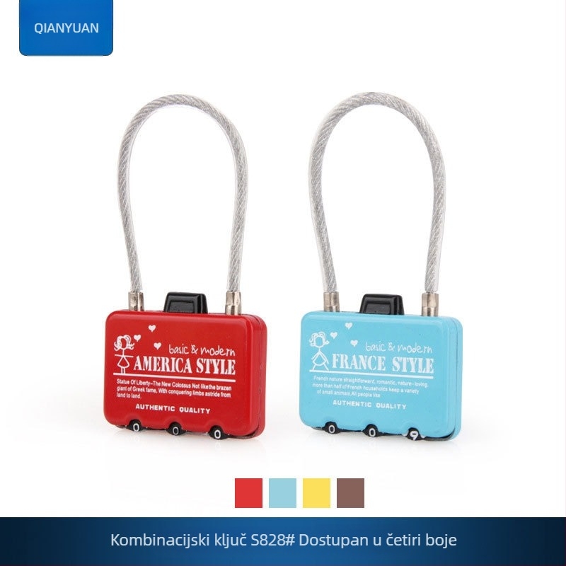 Željezni katanc s kodnim zaključavanjem za ormariće, vrata, prtljagu i torbe — pogodna za dom i teretanu (ljeto 2022 izdanje)