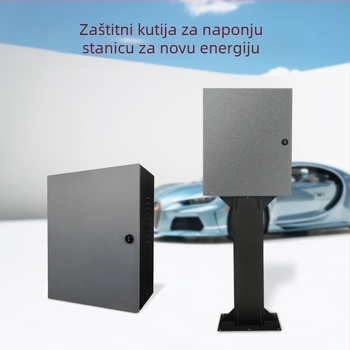 Kutija za zaštitu EV punjača, unutarnja/ vanjska kolona – 3 kruga, 3 reda prekidača, kućište od hladno valjanog čelika, razina zaštite 43, nominalni tok 21 A