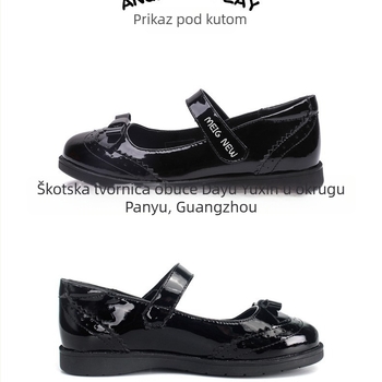 Dječje tenisice od prave kože s Velcro zatvaračem, gornji dio od visokokvalitetne kože, podstava od mikrovlakana, potplat od gume