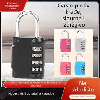 Četveroznačni lokot s kodom, od cink legure, model XY-38, debljina zaključne šipke 3,8 mm, razmak šipki 20 mm
