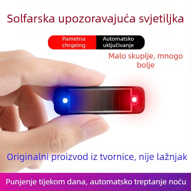 Automobilska solarna LED svjetla za upozoravanje, bežična instalacija, Deep Steam marka, opća kompatibilnost, dišuće dekorativno LED svjetlo