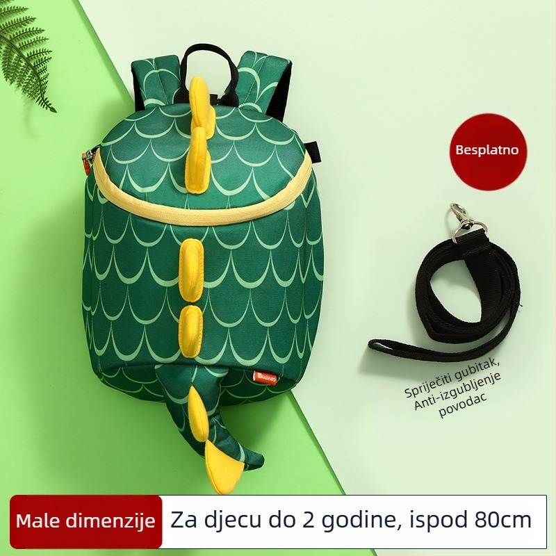 Ruksak za predškolu 3–6 godina, unisex, lagan i prozračan, otporan s reflektirajućim elementima, uzorak životinja