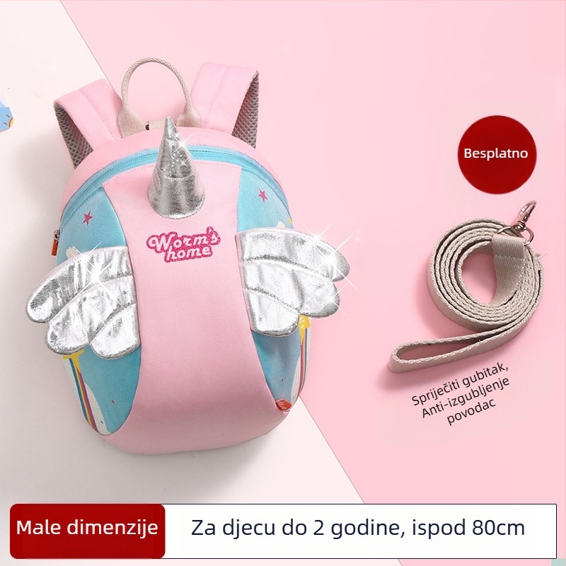 Ruksak za predškolu 3–6 godina, unisex, lagan i prozračan, otporan s reflektirajućim elementima, uzorak životinja