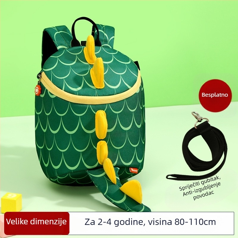 Ruksak za predškolu 3–6 godina, unisex, lagan i prozračan, otporan s reflektirajućim elementima, uzorak životinja