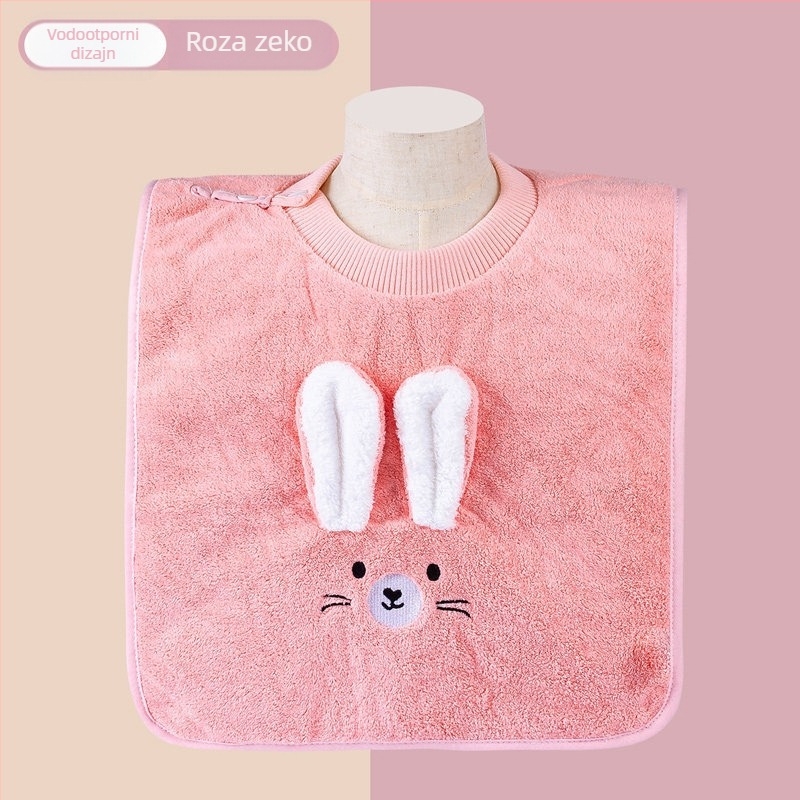 Dječji ručnik za pranje beba od Coral Velvet-a, crtani uzorak, izvezeno, za dojenčad, 80–100 g