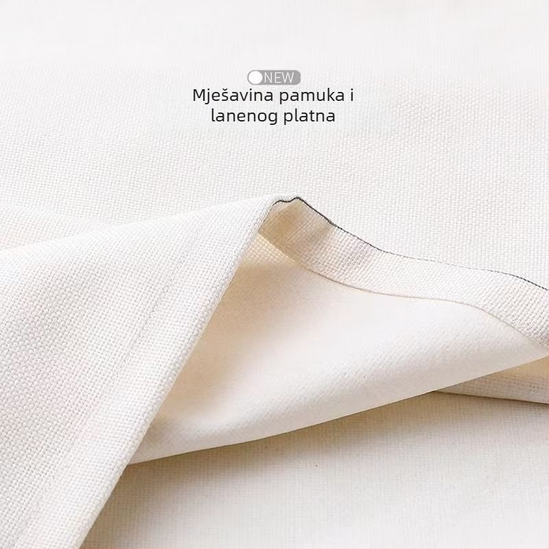 Nordijski stil baldahin zavjesa tapiserija za dnevni boravak – mješavina lanu, digitalni toplinski prijenos, pravokutni oblik, prilagodljivo