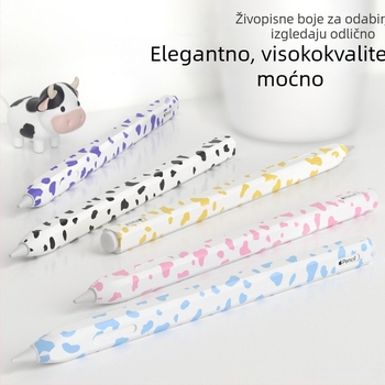 Silikonska futrola za Apple Pencil 2 s uzorkom krave — otporna na udarce, na habanje i na padove