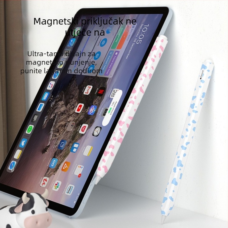 Silikonska futrola za Apple Pencil 2 s uzorkom krave — otporna na udarce, na habanje i na padove