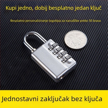 Cinkova legura, 4-znamenkasta brava XC-110 za tajnu sobu teretane, debljina šipke 4