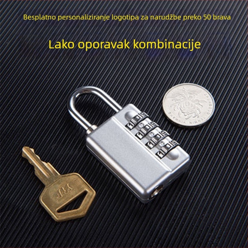 Cinkova legura, 4-znamenkasta brava XC-110 za tajnu sobu teretane, debljina šipke 4