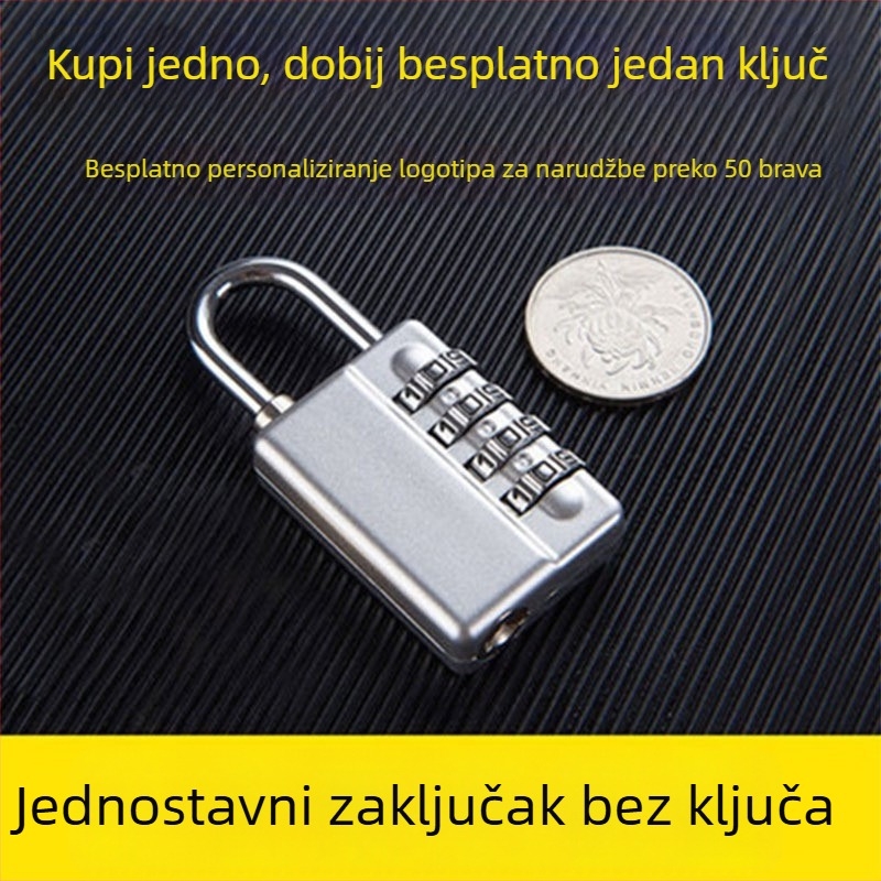 Cinkova legura, 4-znamenkasta brava XC-110 za tajnu sobu teretane, debljina šipke 4