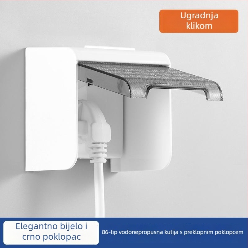 Vijčani vodootporni spremnik za neusklađenu utičnicu na pametnom WC-u s zaštitnim poklopcem prekidača za oslobađanje vode