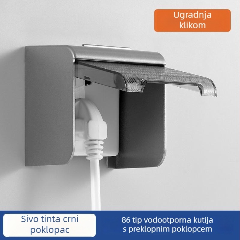 Vijčani vodootporni spremnik za neusklađenu utičnicu na pametnom WC-u s zaštitnim poklopcem prekidača za oslobađanje vode