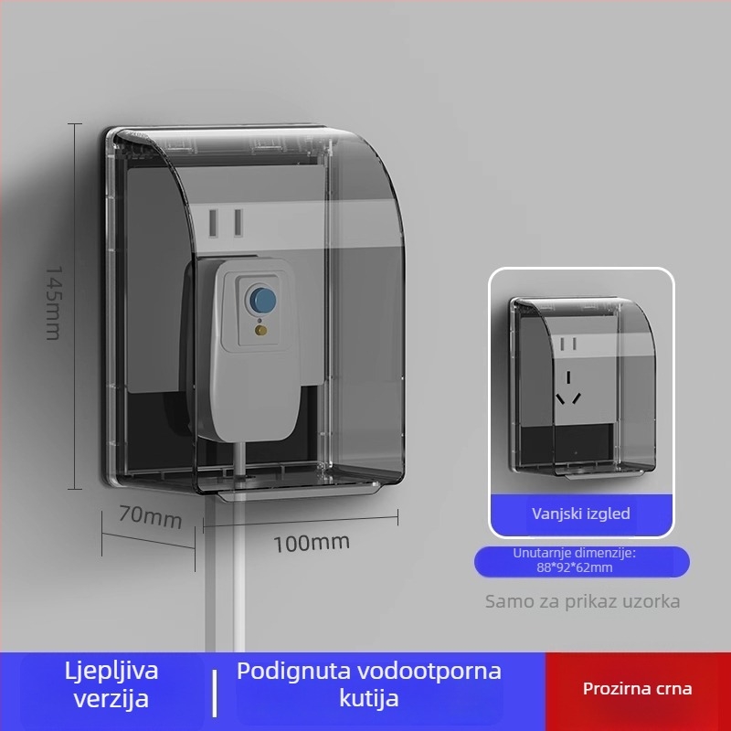 86-tipni uklonjivi vodootporni poklop za kupaonsku utičnicu i prekidač bojlera