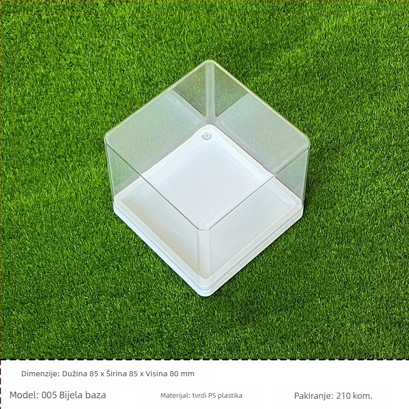 Prozirna plastična kutija za hranu s poklopcem, pravokutna, zatvarljiva, više modela, marka Jin Peng, tiskano logo