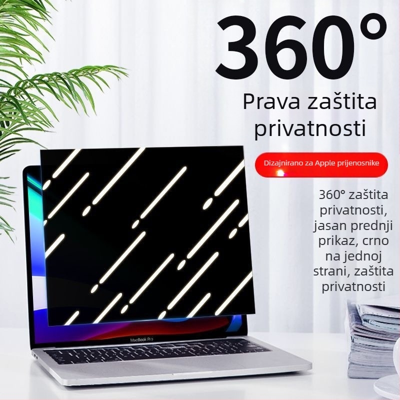 MacBook Air film za zaštitu privatnosti, potpuno zalijepljen sloj, 360° zaštita četiri strane, PET trostruki sloj konstrukcije