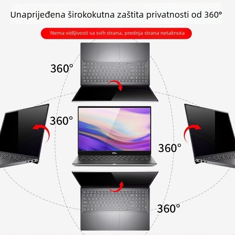 MacBook Air film za zaštitu privatnosti, potpuno zalijepljen sloj, 360° zaštita četiri strane, PET trostruki sloj konstrukcije
